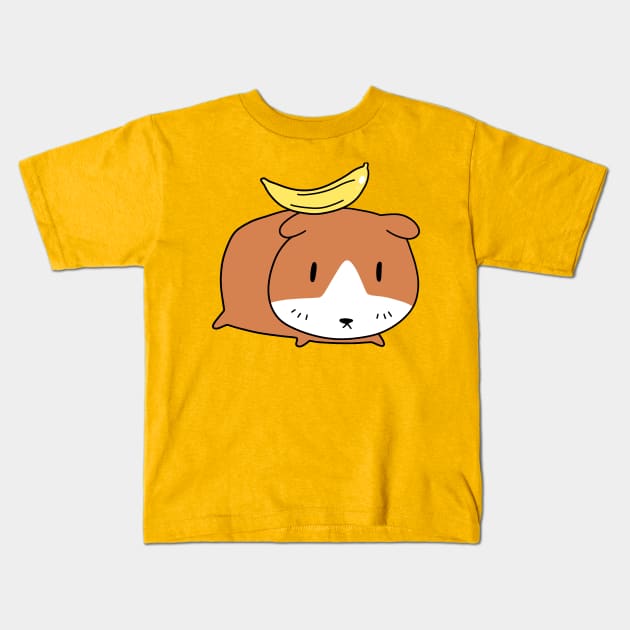 Banana Guinea Pig Kids T-Shirt by saradaboru